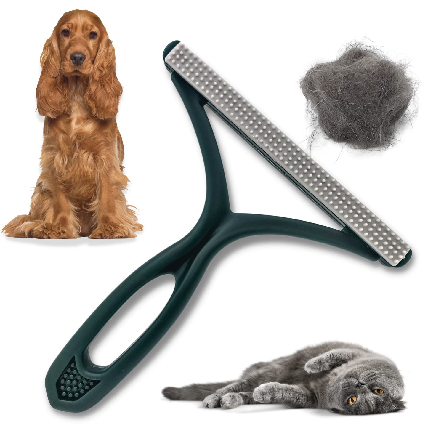 PawsOnly | Tierhaarentferner | Katzenhaarentferner | Hundehaare Entfernen | Fusselentferner fĂŒr Sofa Auto Teppich Kratzbaum Kleidung | Tragbarer | FusselbĂŒrste Tierhaare Pet Hair Remover (Orange)