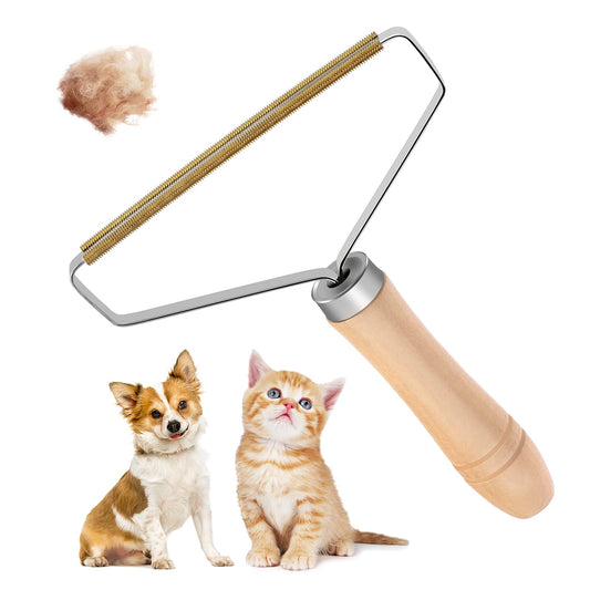 Fusselentferner Tierhaare,Fusselrasierer für Kleidung und Teppich,Tierhaarentferner Sofa,Magische Pfoten Fusselbürste,Katzenhaarentferner,Flusenentferner,Lint Remover 本色